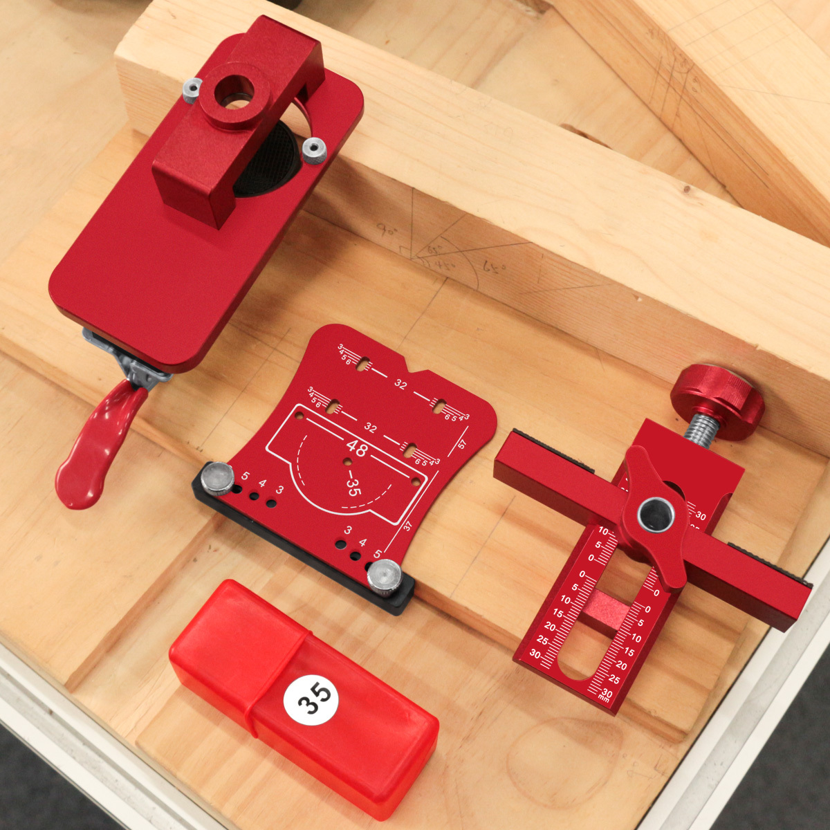 3個のキャビネットドア精密ヒンジ取り付けキット、防水ボックス - Cabinet Hinges のレビューと価格