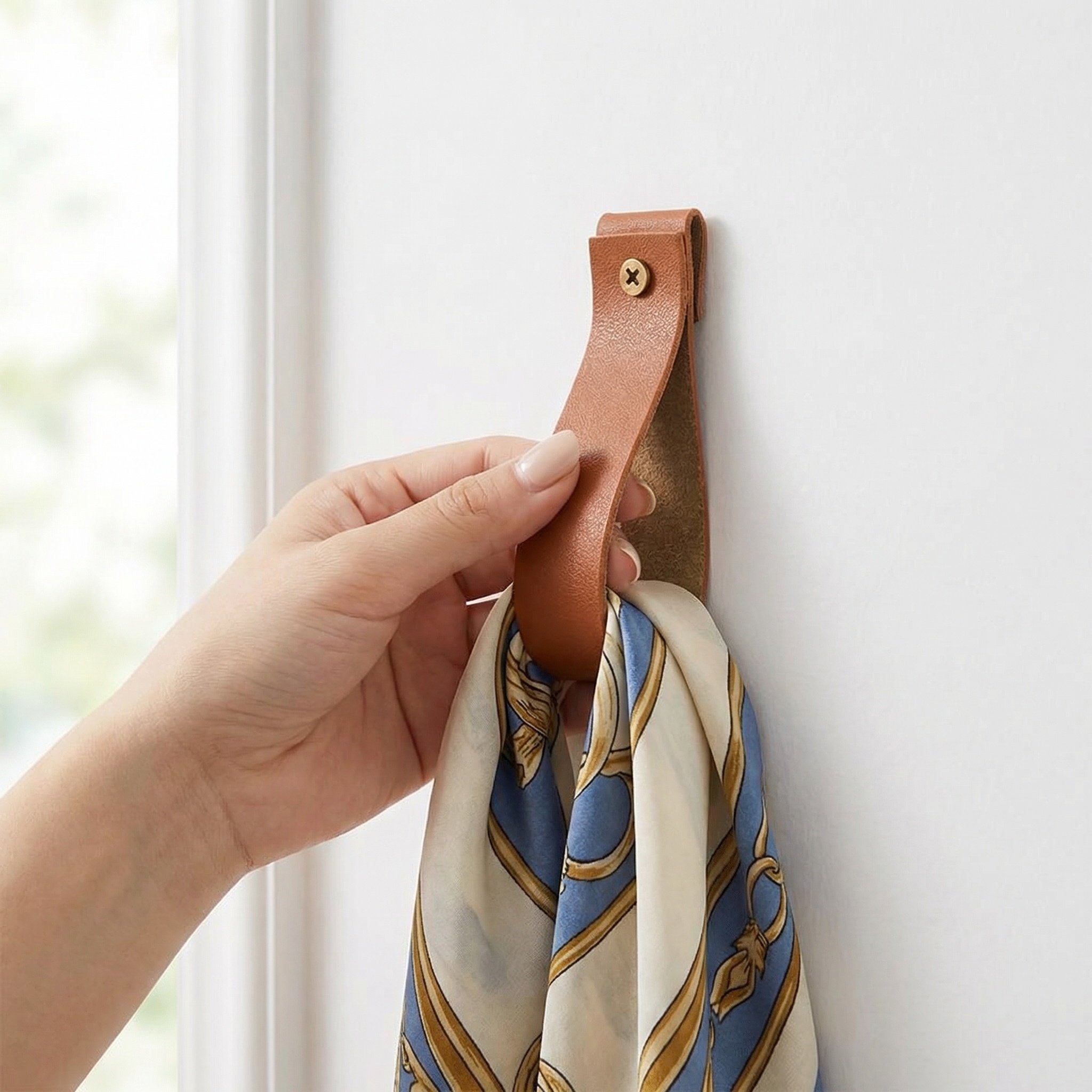 6個入り PU製壁掛けフック、4.7インチ、ミニマルデザイン - Curtain Rods のレビューと価格